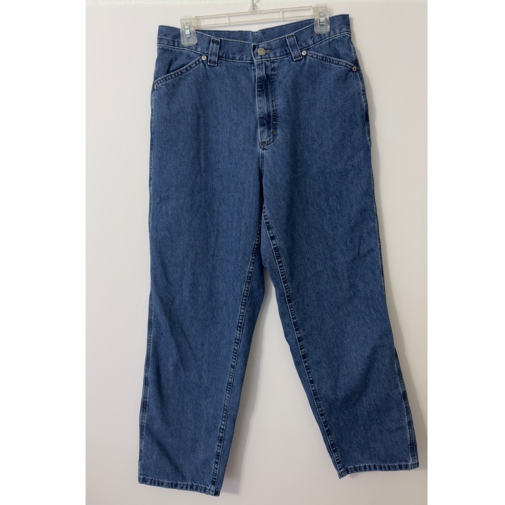 Vintage Lee Carpenter Jeans Womens 12 M Blue High Rise‎ Utility USA Made 90s